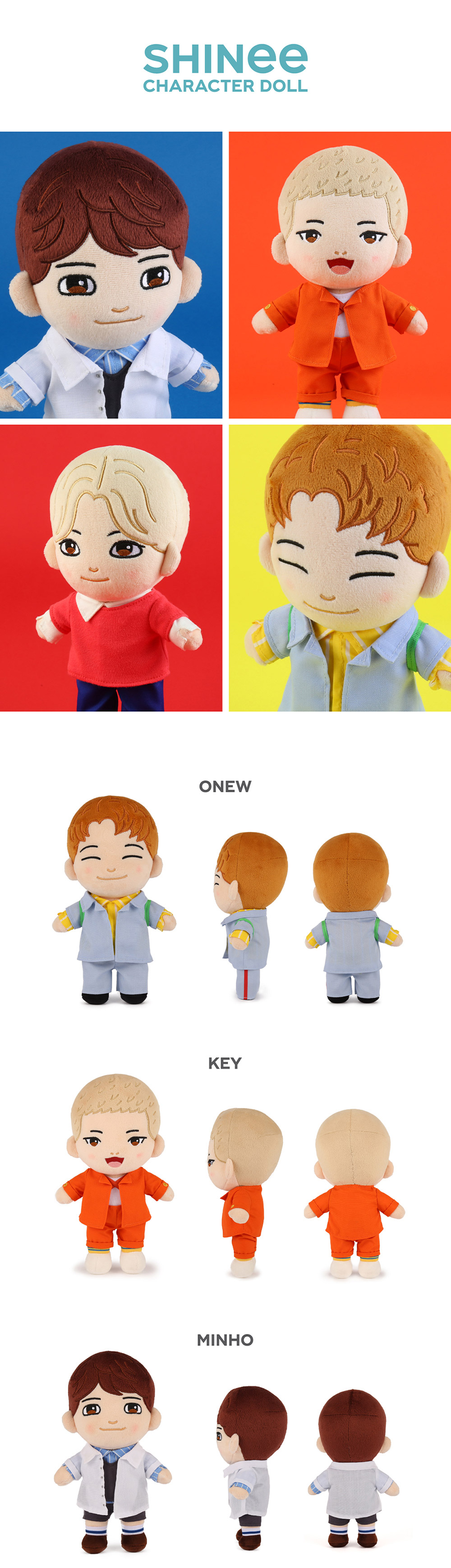 Shinee plush hot sale dolls